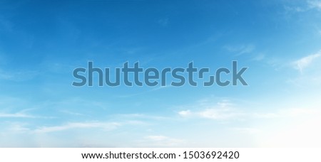 white cloud with blue sky background Royalty-Free Stock Photo #1503692420
