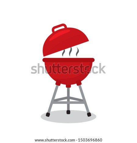 Grill vector illustration isolated on white background. Grill clip art