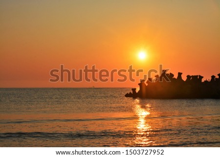 a beautiful sunrise at the black sea