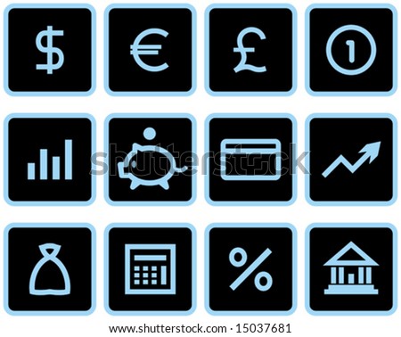 Vector Finance, Banking Icon Set