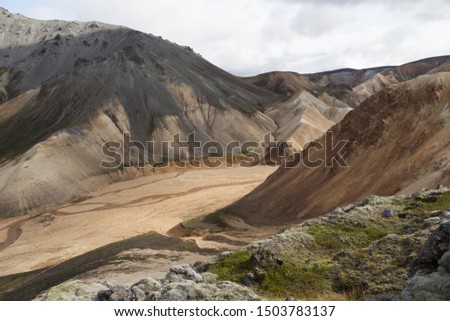 colored mountains Landmannalaugar in Iceland