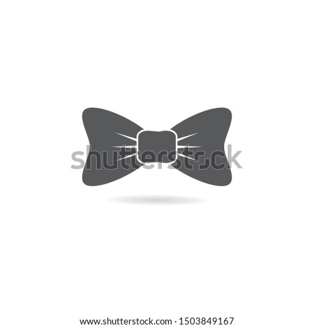 Butterfly tie vector icon illustration design 