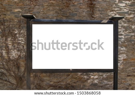 Blank billboard and outdoor advertising. Mock up, template, education, advertisement and text-here concept.