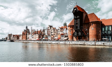 City view of Gdansk, Poland. Royalty-Free Stock Photo #1503885803
