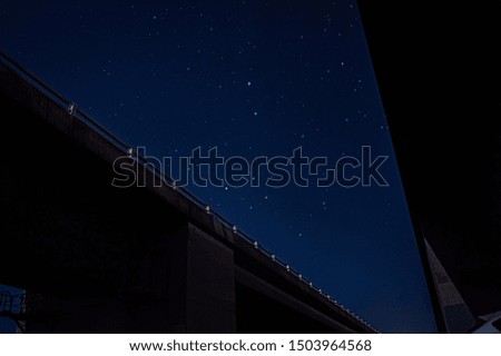 Starry Night between the highway