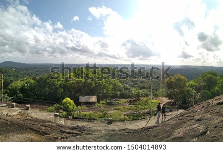 A panorama picture of sasthampara Kerala