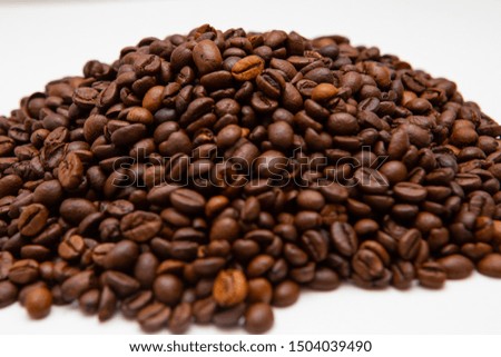 Roasted coffee beans background  Image