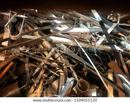 The steel waste background,prepare for recycle
