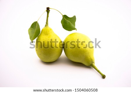 fruits and cottage pear plucked from branch
