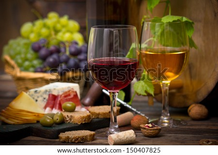 Wine and cheese Royalty-Free Stock Photo #150407825