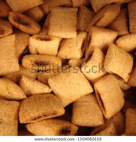 Macro Photo Food Baking Cookies. Texture background sweet pastry biscuit cookies with sugar. Image of food baking cookies
