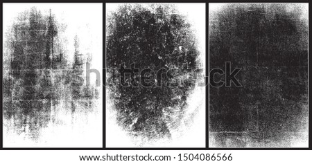 Scratched painted wall textures. Set of 3 high quality textures Royalty-Free Stock Photo #1504086566