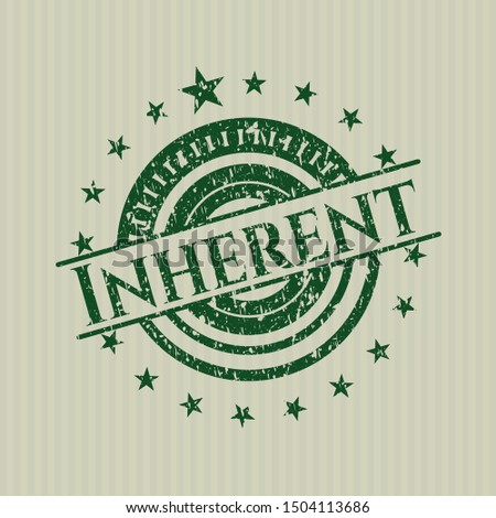 Green Inherent distress grunge stamp
