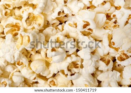 Popcorn Close Up/ Time For Popcorn/ Background Of Popcorn