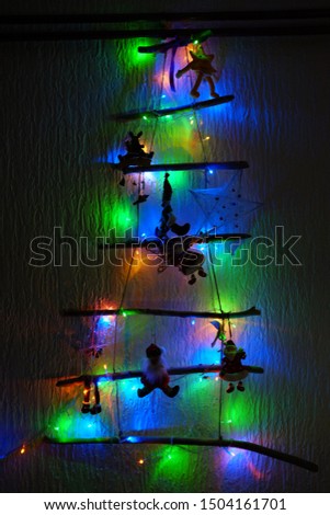 Hand made christmas tree lights