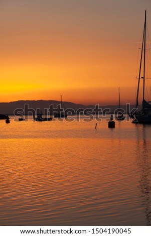 Mediterranean Sea Sunset Seascape, Spain, Mar Minor