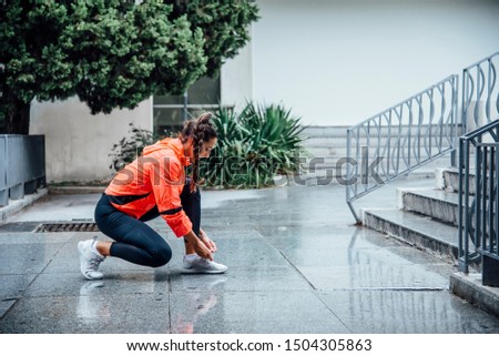 Teenager Workout In A Urban Scenery
