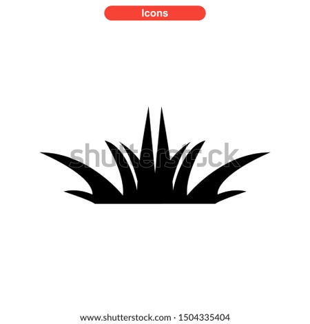 grass icon isolated sign symbol vector illustration - high quality black style vector icons

