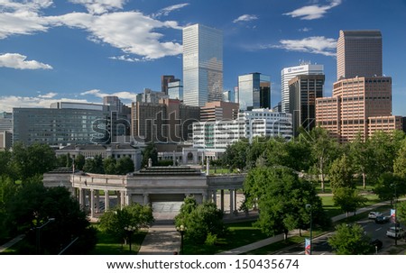 The Mile High City - Denver Colorado Skyline