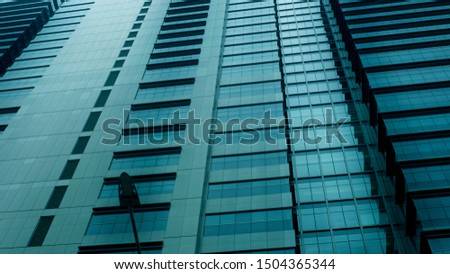  Close-Up modern office building.building with copy space.windows office building for background