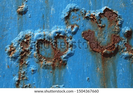 the picture I love you is formed from rusty iron
