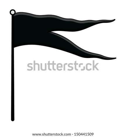 Black Flag - Vector Illustration