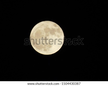 Moon at night with inside pictures at east godavari andhrapradesh,india