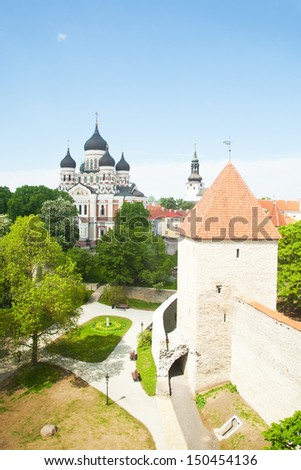View of old town, Tallinn, Estonia