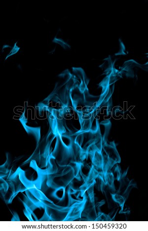 blue flames of fire as  abstract backgorund
