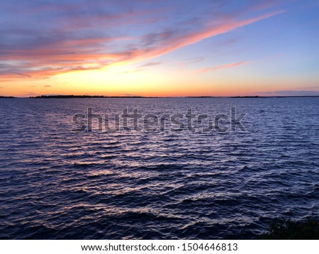 Sunset on summer evening on Georgian Bay