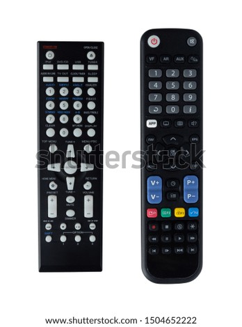 Tv remote control isolated on white background