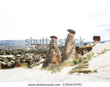 The unique and fascinating natural beauty of Cappadocia - Goreme. (Nevsehir -Turkey) 