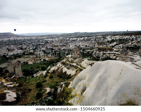 The unique and fascinating natural beauty of Cappadocia - Goreme. (Nevsehir -Turkey)  