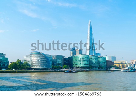 Financial District of London City in UK