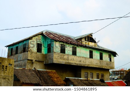 This is a picture of a house in a squatter's village in Legazpi City. 