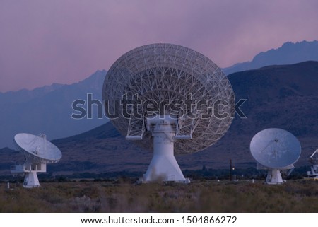 Owens Valley Astrophotography Desert Mountains, California Radar Dish Observatory Wildfire Fire Independence, Big Pine, Lone Pine
