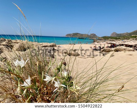 Cristal Clear Water On Falassarna Beach , Crete, Greece Royalty-Free Stock Photo #1504922822