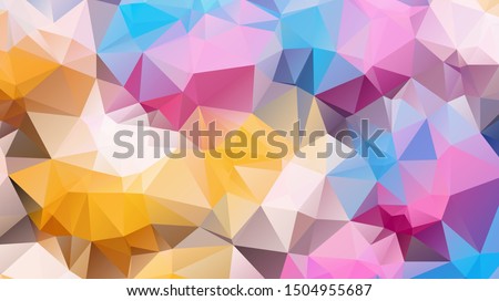 Abstract Background , Low Poly Background . vector blurry triangle texture. Brand new colorful illustration in with gradient. Brand new style for your business design.
