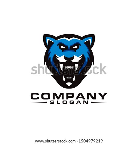 tiger collection logo design vector 