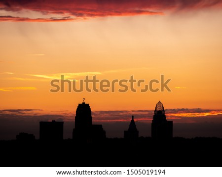 Sunrise Over the Cincinnati Skyline