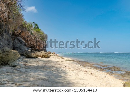 A hidden place on Pandawa Beach, Bali, Indonesia