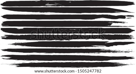 Grunge vector brush. Abstract lines. Smears of dry ink. Black spots on a white background