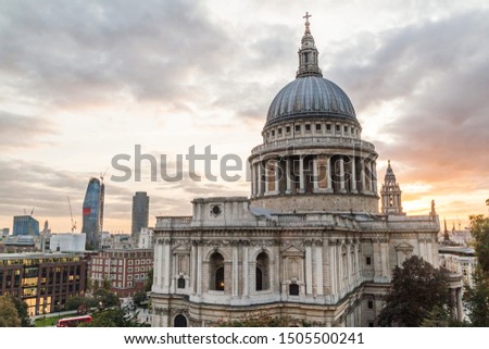 Cupola of St. Paul's Cathedral in London, United Kingdom