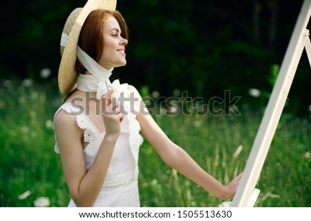 woman canvas artist drawing man modern
