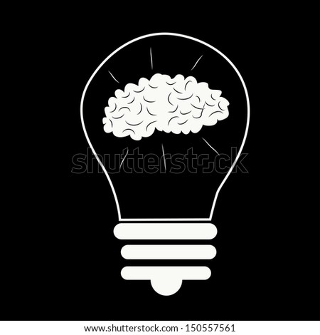 a simple white bulb which have a white brain inside