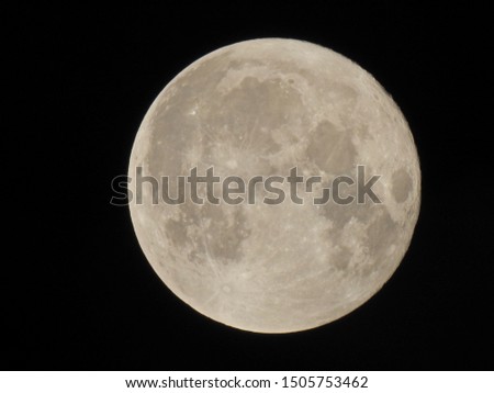 Full moon picture taken on 14/09/2019.