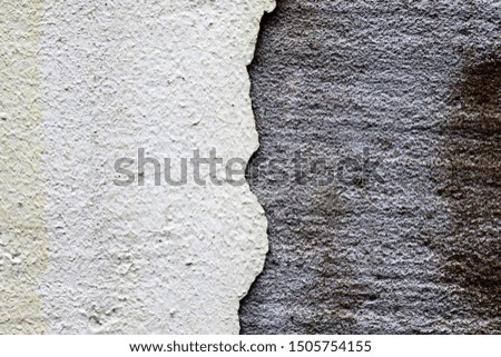 Detailed close up view on aged and weathered concrete walls at old buildings in high resolution