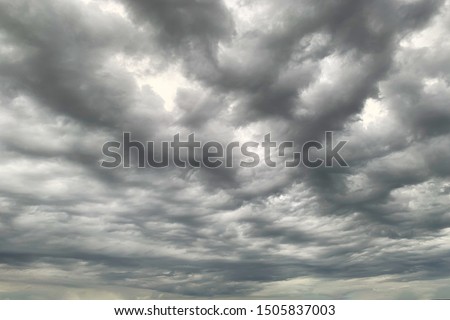 Dark raincloud, Cloudy sky before rain. Royalty-Free Stock Photo #1505837003