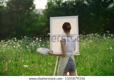 woman image beautiful interior brush inspiration artist paints