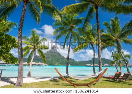 tahiti french polynesia lagoon islands Royalty-Free Stock Photo #1506241814